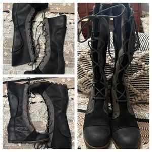 Sz 9 Sorel Joan of Arctic Wedge Knee High Boots